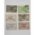 PORTUGAL - 1920 PARCELPOST STAMPS -  SELECTION OF SIX SINGLES - USED