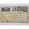 POSTAL HISTORY - GERMANY - 1951 COVER FROM GERMANY TO SA WITH DDR and DEUTSCHE POST STAMPS