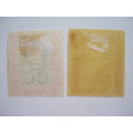 BAHAMAS 1911-19 DEFIN ISSUE - SELECTION OF TWO SINGLES - UNUSED