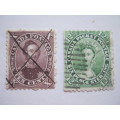 CANADA (COLONY) - 1859 DEFIN ISSUE - 10c and 12,5c - SINGLE - USED