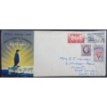 ROSS DEPENDENCY -1957 TRANSANTARCTIC EXPEDITION - FULL SET ON OFFICIAL SOUVENIR COVER