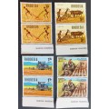 RHODESIA - 1968 15th WORLD PLOUGHING CONTEST - FULL SET OF PAIRS - MNH