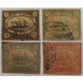 EGYPT/SUEZ CANAL COMPANY - 1868 - FULL SET OF SINGLES (FORGERIES???) - USED