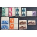 UNION - 1941-42 WAR EFFORT - SELECTION OF VERTICAL PAIRS/SINGLES TO CLEAR - UNUSED