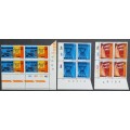 RSA - 1973 50th ANNIV OF ESKOM - FULL SET IN CONTROL BLOCK OF 4 (PANE A) - MNH