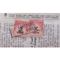 **R1 START** 1971 `REVIEW AND HERALD` CHANGE OF ADDRESS FORM - WITH STAMPS