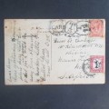 VINTAGE POSTCARD FROM TORQUAY GB TO HILLARY, KZN - POSTED WITH 1931 POSTMARK AND `POSTAGE DUE`