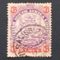 BSAC - 1896-97 Defin Issue - 6d Mauve & Pink - Single - Used