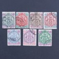 BSAC - 1897 Addt defin Issue - Part Set to 8d - Singles - Fine used
