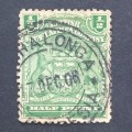 BSAC - 1898-1908 Defin Issue - 1/2d Green - Single - Used with clear postmark