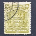 BSAC - 1898-1908 Defin Issue - 4d Olive - Single - Used