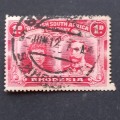 BSAC - 1910-16 Defin Issue `Double Heads` - 1d Red (perf 15) - Single - Used