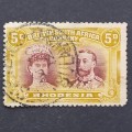 BSAC - 1910-16 Defin Issue `Double Heads` - 5d Brown & Olive - Single -Used