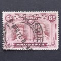 BSAC - 1910-16 Defin Issue `Double Heads` - 6d Brown & Purple - Single - Used