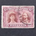 BSAC - 1910-16 Defin Issue `Double Heads` - 6d Brown & Mauve (Perf 15) - Single - Fine Used