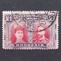 BSAC - 1910-16 Defin Issue `Double Heads` - £1 (Perf 14) - Single - Used