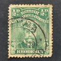 BSAC - 1913-22 Defin Issue `Admiral` - 1/2d Green (shades) (Perf 14) - Single - Used
