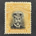 BSAC - 1913-22 Defin Issue `Admiral` - 3d Black/Yellow (Die III) - Single - Unused