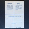 **R1 START** RSA - 8 x 6c PROTEA STAMPS TIED TO UNUSED REGISTERED ENVELOPE