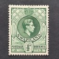 Swaziland - 1938-54 Defin Issue KGVI - 1/2d Green - Single - Unused