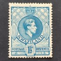 Swaziland - 1938-54 Defin Issue KGVI - 1&1/2d Light Blue - Single - Unused