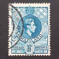 Swaziland - 1938-54 Defin Issue KGVI - 1&1/2d Light Blue - Single - Used