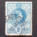 Swaziland - 1938-54 Defin Issue KGVI - 1&1/2d Light Blue - Single - Fine Used