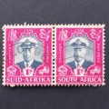 **R1 START** UNION - 1947 ROYAL VISIT - 1d KGVI - PAIR - USED