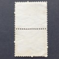 **R1 START** UNION - 1950  REDUCED SIZE `UNION BUILDINGS` - 2d - VERTICAL PAIR - USED