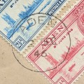 `Rarely Seen` - 1946 Victory Issues on a single private cover with Aden postmark