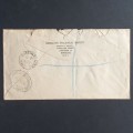 BARBADOS - 1946 POSTAL HISTORY - PRIVATE REGISTERED LETTER TO UK (REDIRECTED)
