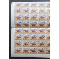 Rhodesia - 1966 Defin Issue `2nd Printing` - 1d Buffalo - Imprint/Control Block of 85 - Unused