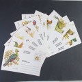 Ciskei - 1981 Birds - Set of Postcards 5c each - Unused and in mint condition