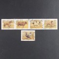 RSA - 1991 Animal Breeding in SA - Full set of 5 - postally used