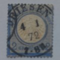 Germany - 1872 Arms embossed (type A) - 2g Blue - Single - Fine Used