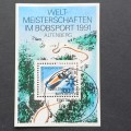 Germany `West` -  1991 World Bobsleigh Championships - Miniature Sheet - Used
