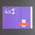 GB QEII - 2022 Self-adhesive Booklet - 4 x 1st Class Barcoded Security Machins