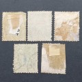 French Post Offices in China - 1894 optd `Chine` - selection of singles - Used