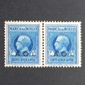 Italian East Africa c1940`s Revenue optd `A.O.I.` - 50c Blue - Pair - unused