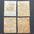 Italy - 1890 parcel post stamps optd and surch - part set of singles - Unused