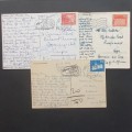 Postcards from Switzerland to South Africa - Posted 1970/71 -