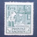 Germany (Soviet Zone - Province Saxony) - 1946 Recon - 6+4 single - Unused