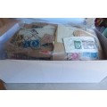 GREAT BRITAIN - BOX FULL OF GREAT BRITAIN STAMPS ON PAPER (6 x PACKETS)