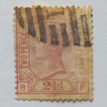 GB QV - 1876 Defin Issue (Wmk Orb) - 2,5d Rosy Mauve (Plate 5) - Single - Used