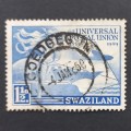 Swaziland - 1949 U.P.U. - 1,5d Blue - Single with clear postmark