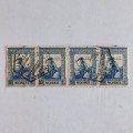 **R1 START** MOZAMBIQUE - 1938 - STRIP OF 4 - USED