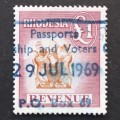 Rhodesia - 1966 Revenue - £1 Brown and Brown - Single - Used