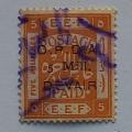 Palestine - 1920 Revenue overprinted on 5m Orange - Single - Used