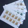 Venda - 1990 Butterflies - Full Set of Sheetlets of 10 - MNH