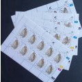 Ciskei - 1991 Owls - Full Set of Sheetlets of 10 - MNH